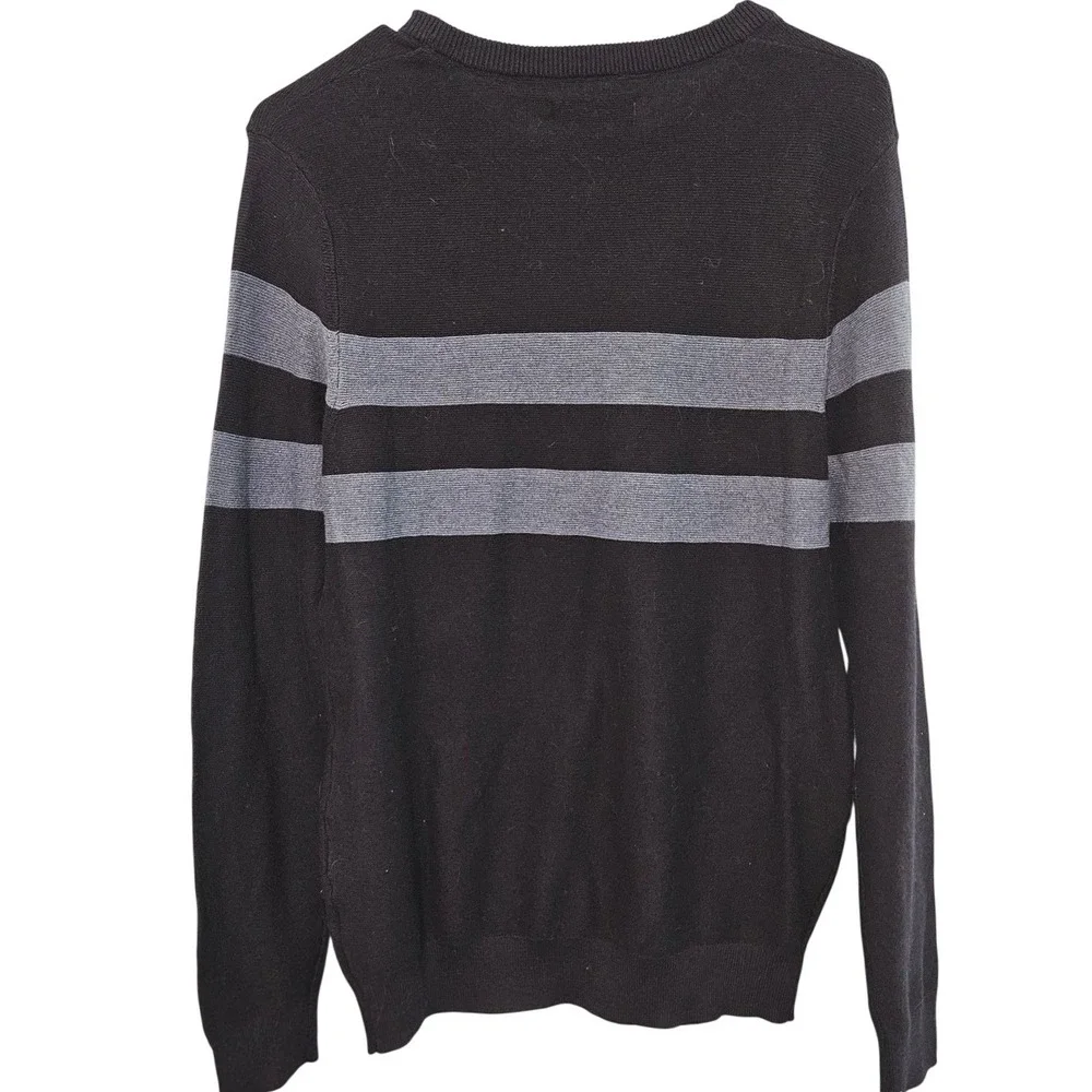 Sonoma Goods For Life Mens Crewneck Sweater Navy Blue Striped Small NWT Unisex